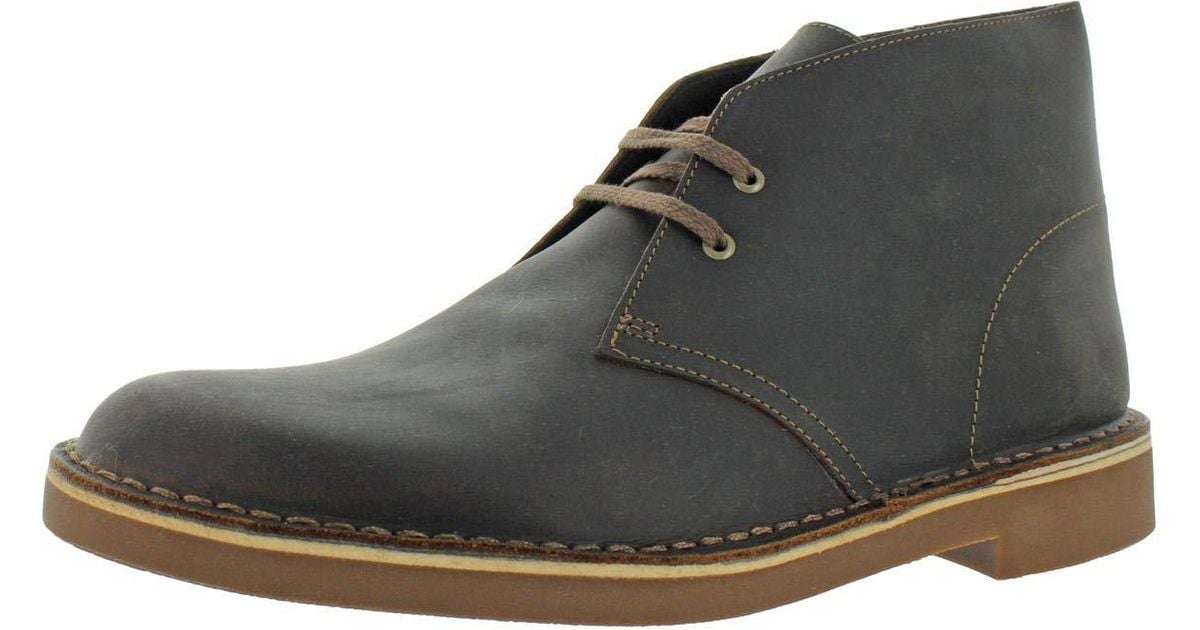 Clarks Leather Bushacre 2 Chukka Boot in Black for Men | Lyst