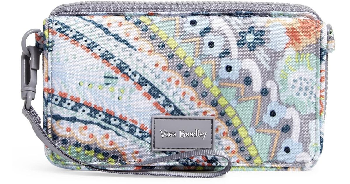 Vera Bradley Recycled Lighten Up Reactive Compact Crossbody Purse With
