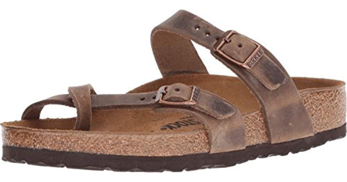 Birkenstock Suede Mayari Sandal in Tobacco (Brown) for Men - Lyst