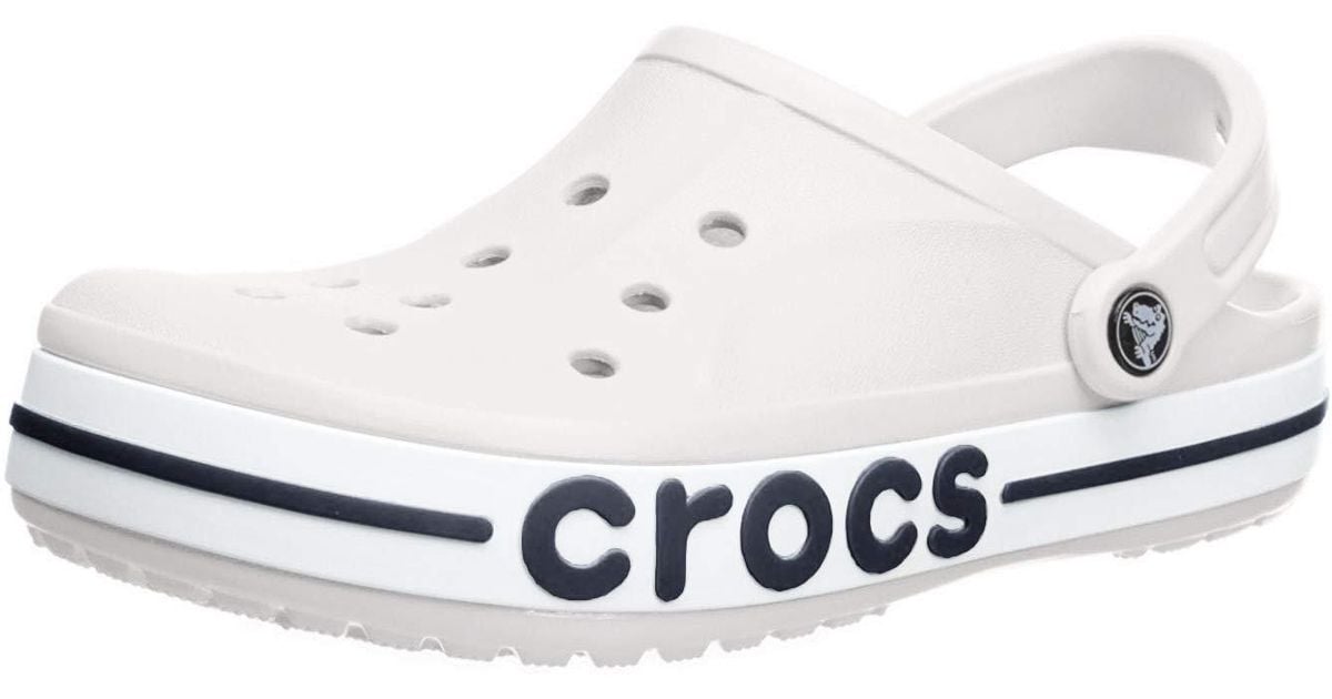 Crocs™ Bayaband Clog in White/Navy (White) - Save 39% - Lyst