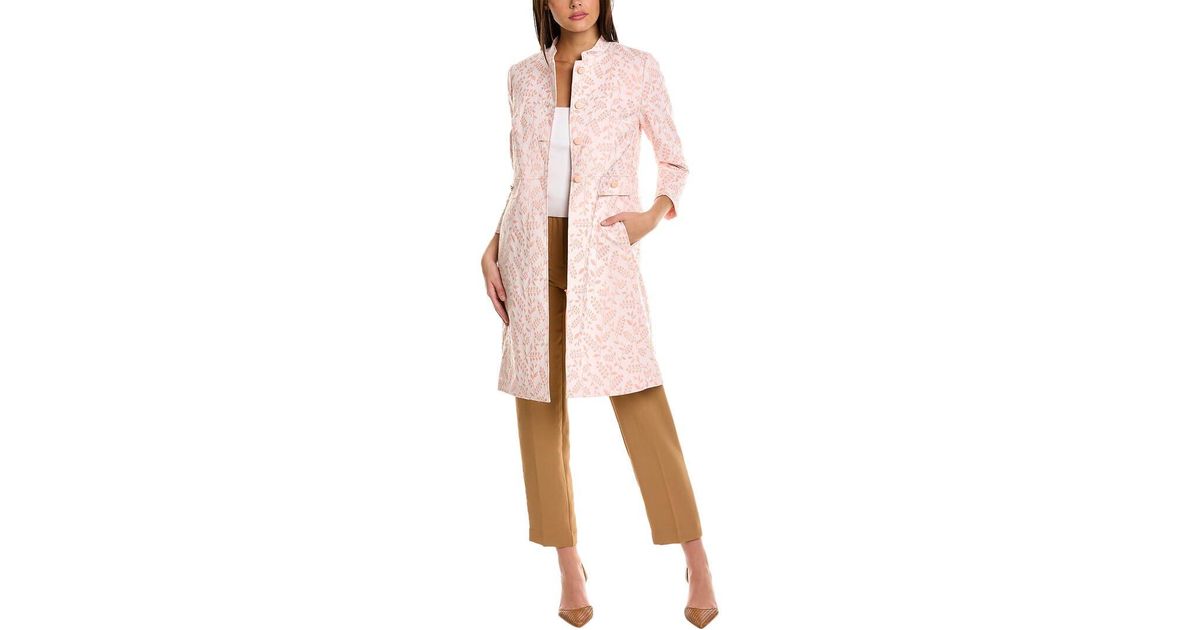 Anne klein jacquard topper jacket outlet