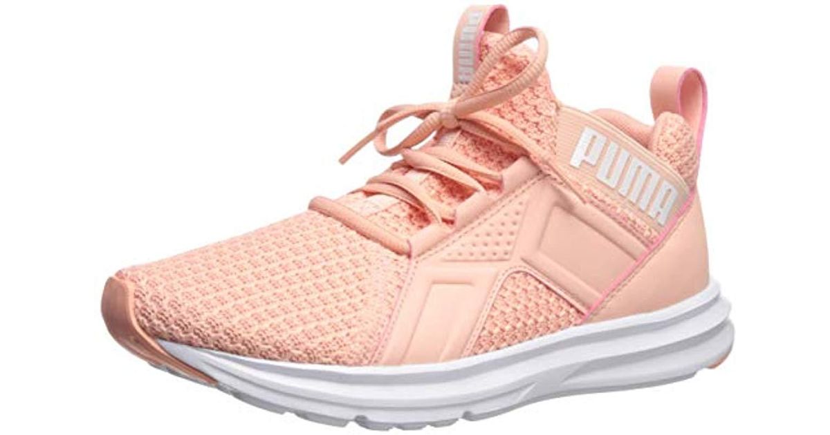 puma peach sneakers