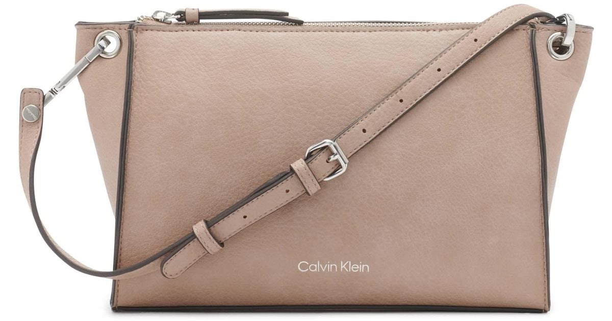 Calvin Klein Leather Reyna Crossbody Lyst
