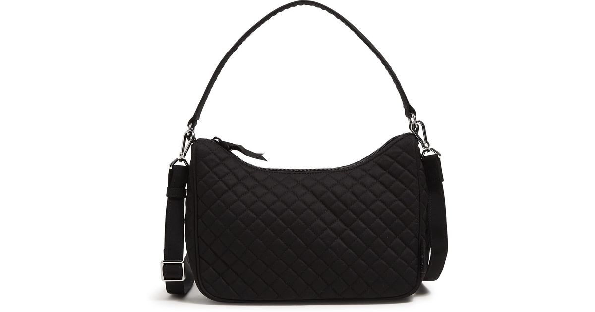 Vera Bradley Frannie Crescent Crossbody Purse in Black Lyst