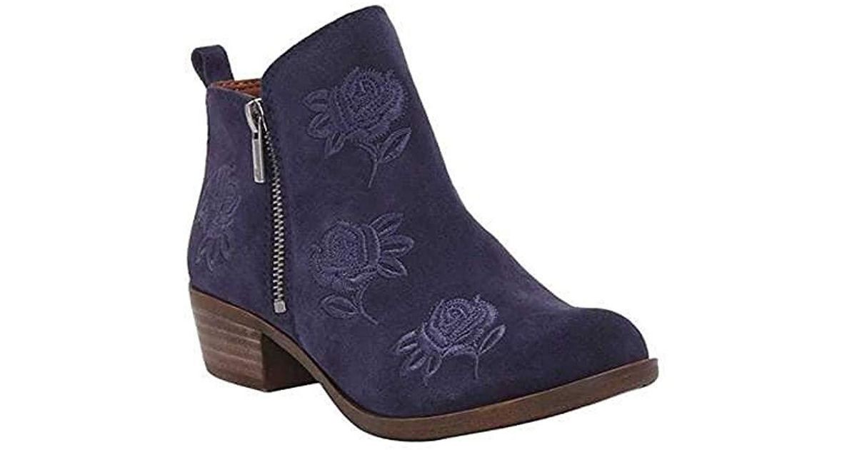 Lucky Brand Suede Basel Ankle Bootie in 