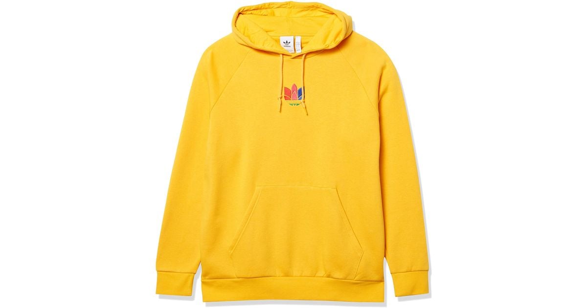 3d trefoil graphic sweat hoodie