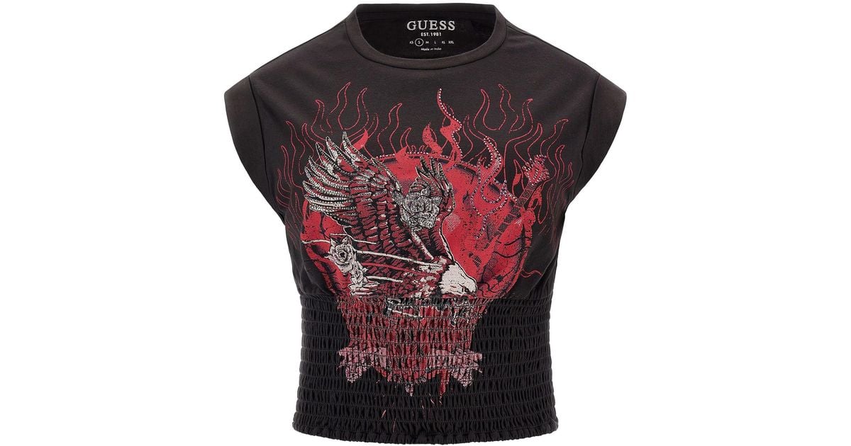 Guess top eagle shirt