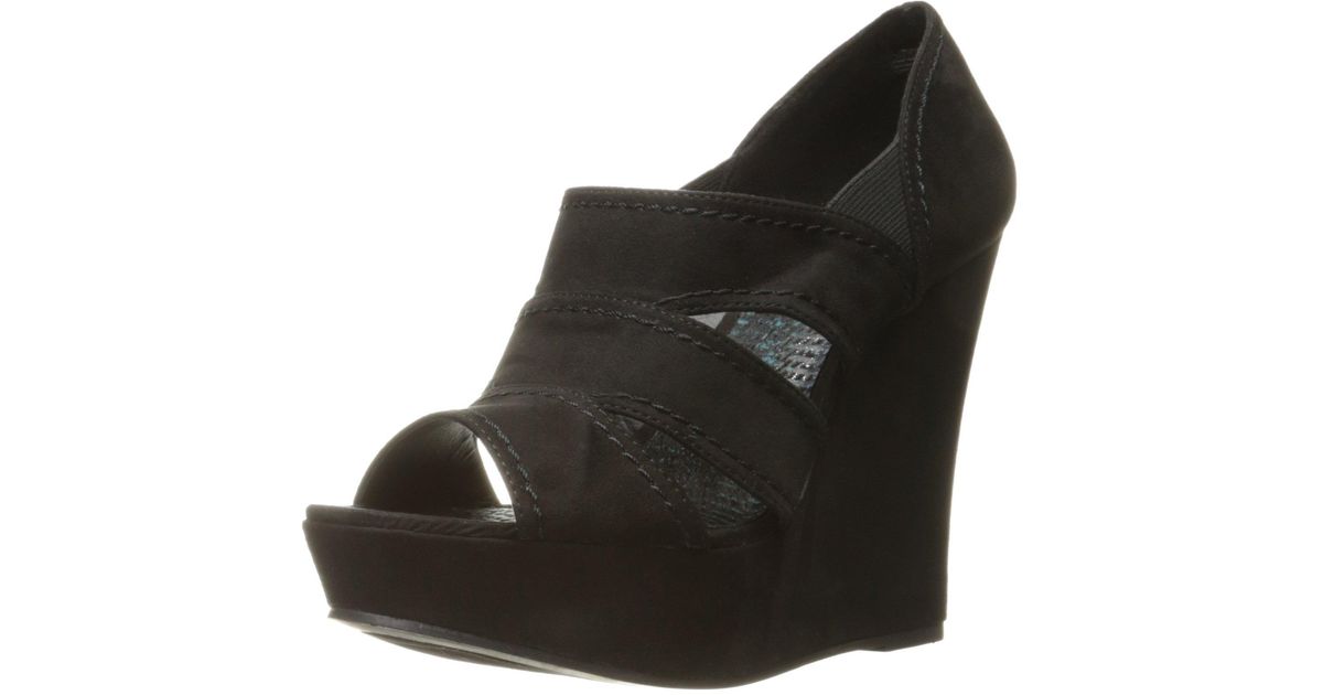 Madden Girl Astoriia Wedge Sandal in Black Lyst