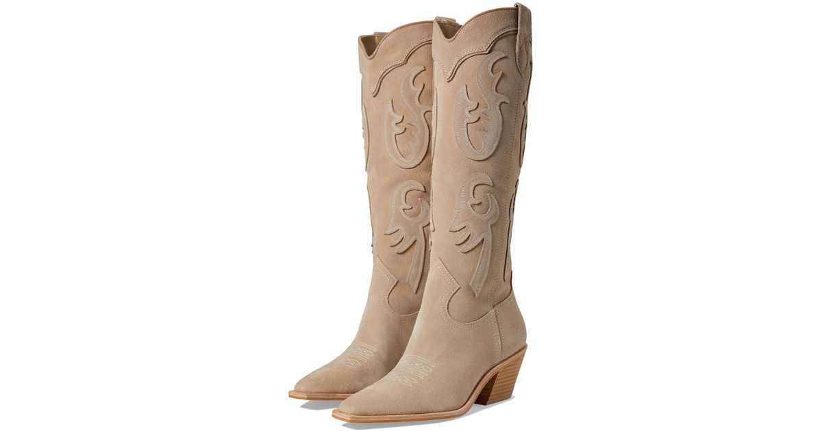 Dolce Vita Samsin Western Boot in Natural | Lyst