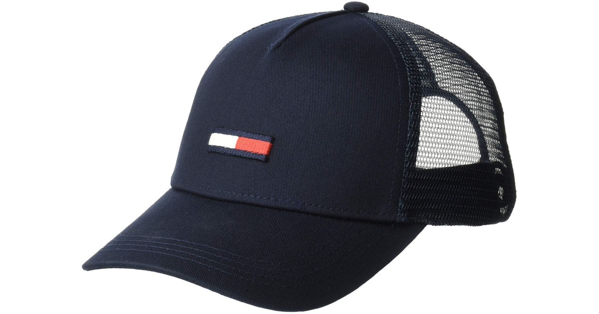 Tommy Hilfiger Flag Trucker Cap in Black for Men | Lyst | Baseball Caps