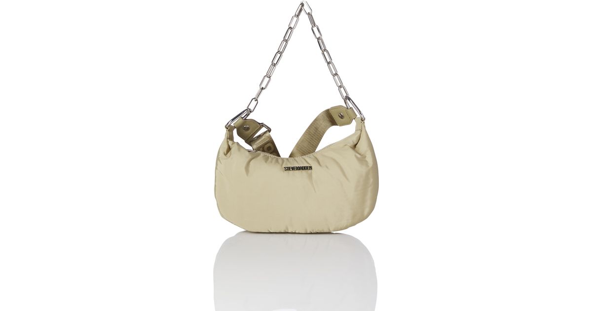 Steve Madden Nylon Moon Shape Bag With Chain in Metallic | Lyst