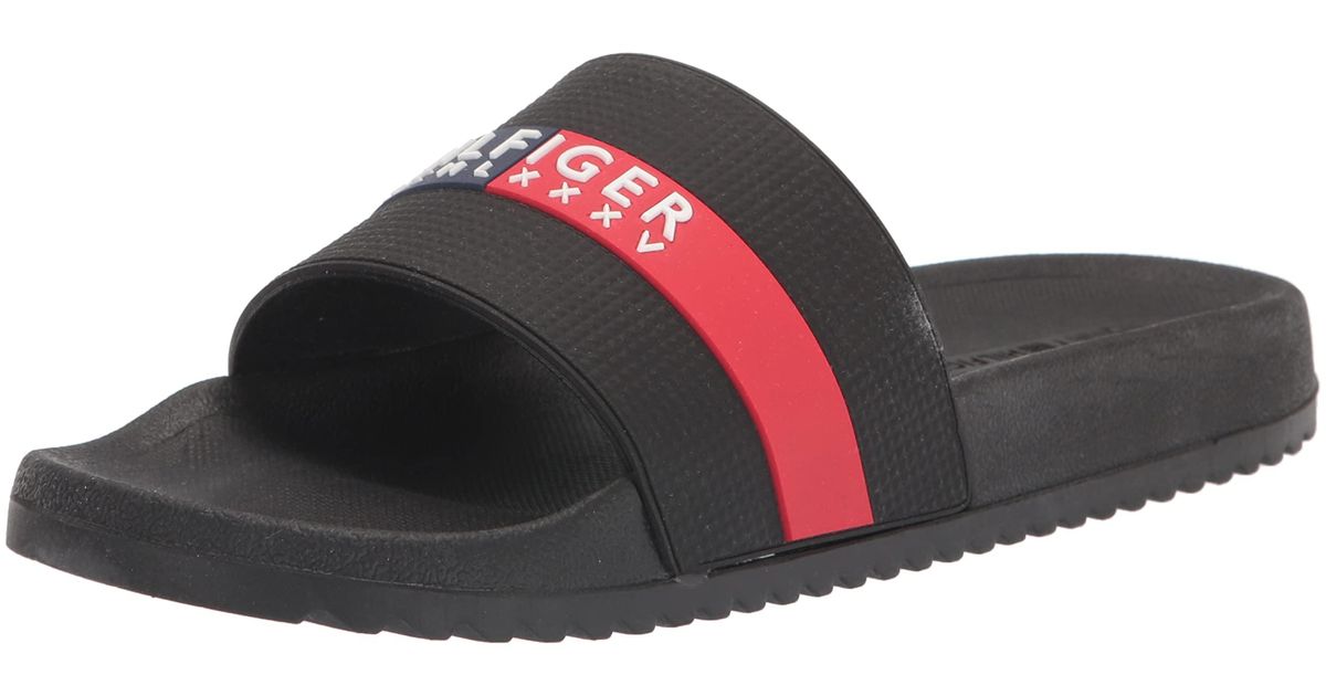 black tommy slides