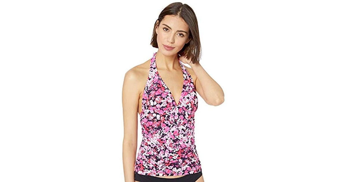 v neck halter tankini top