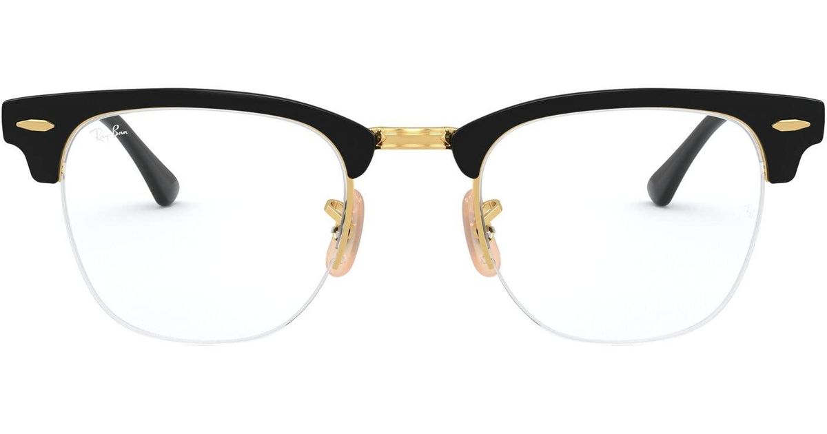 RayBan Rx3716vm Clubmaster Metal Square Prescription Eyeglass Frames