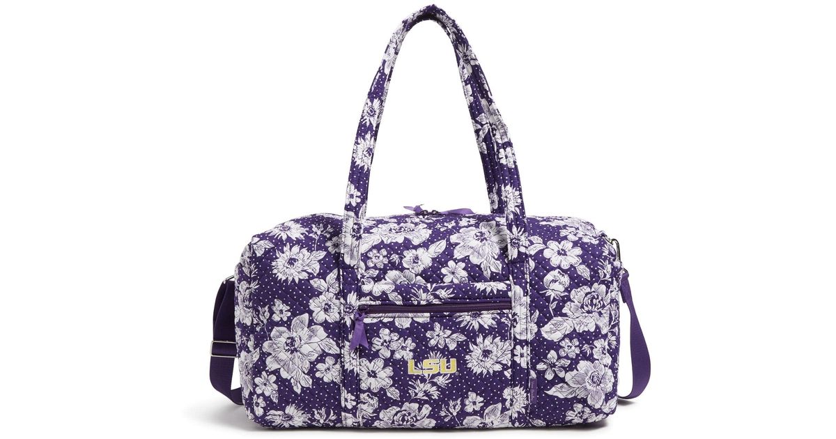 Vera Bradley Cotton Collegiate Large Travel Duffle Bag Lyst