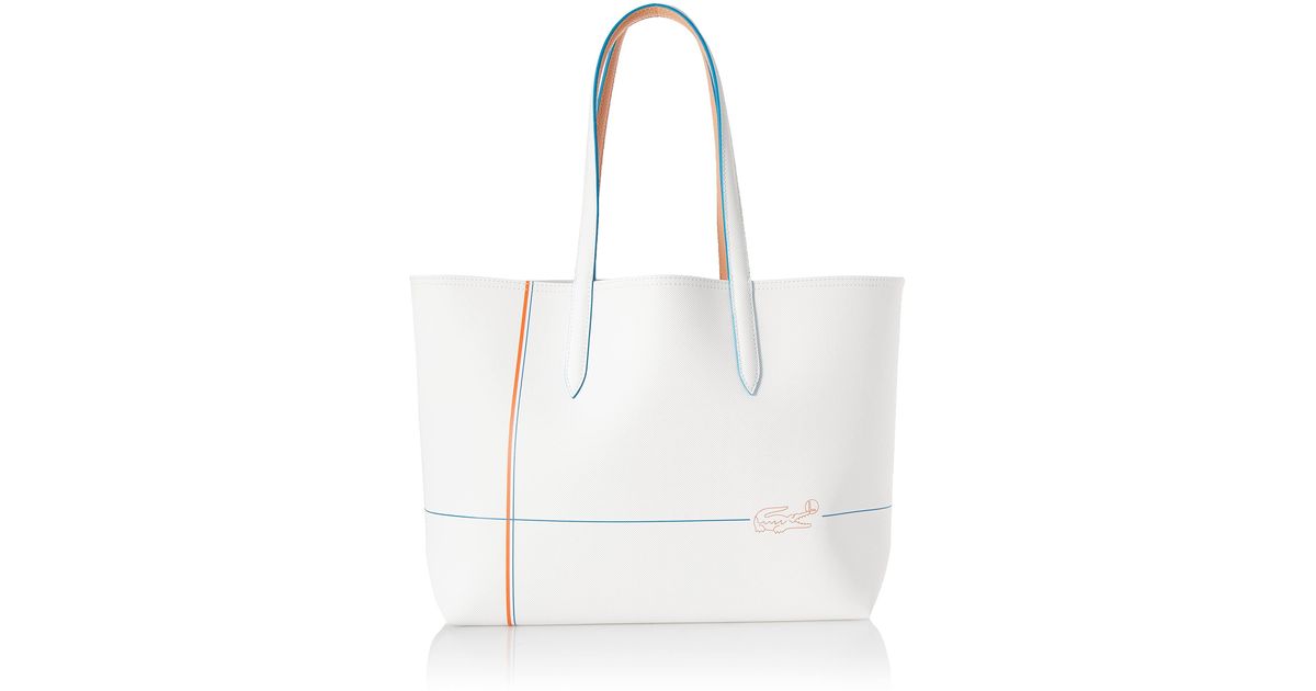Lacoste Shopping Bag in White Lyst