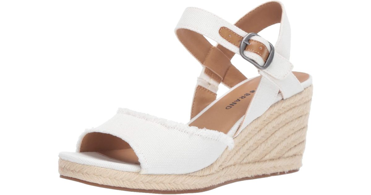 Lucky Brand Canvas Mindra Wedge Sandal 