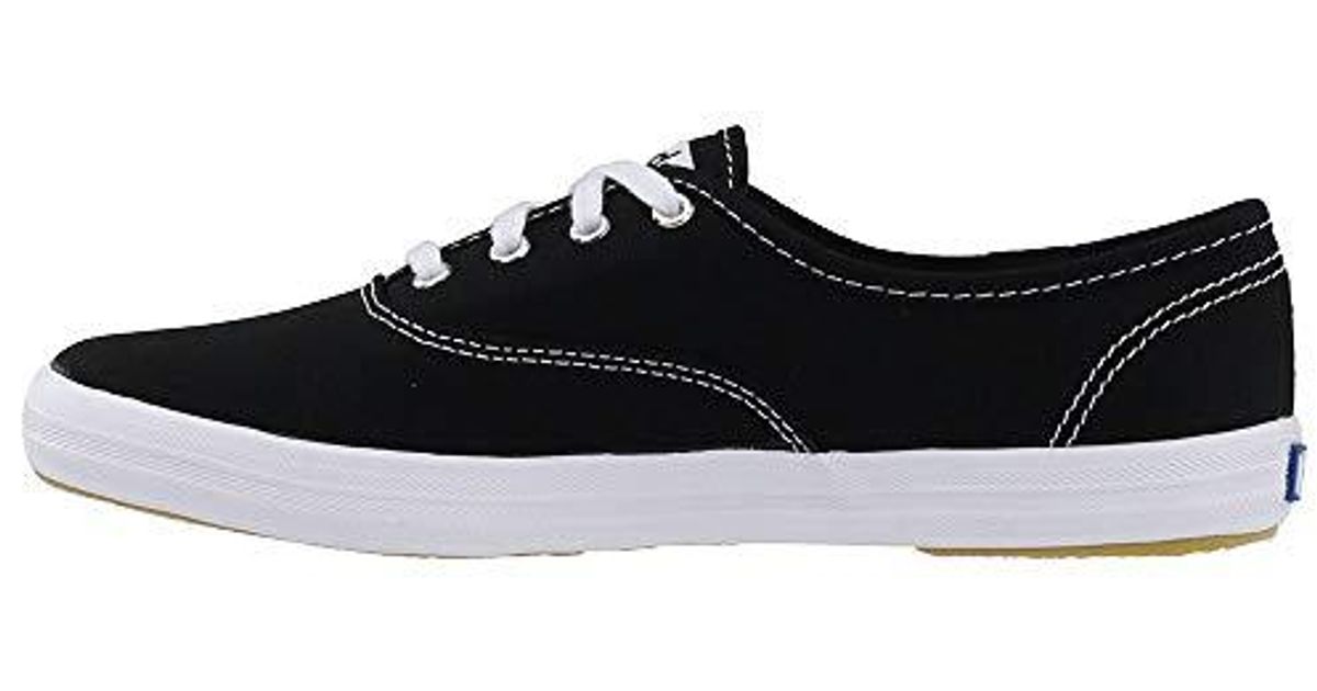 Keds Champion Original Canvas Lace-up Sneaker in Black | Lyst
