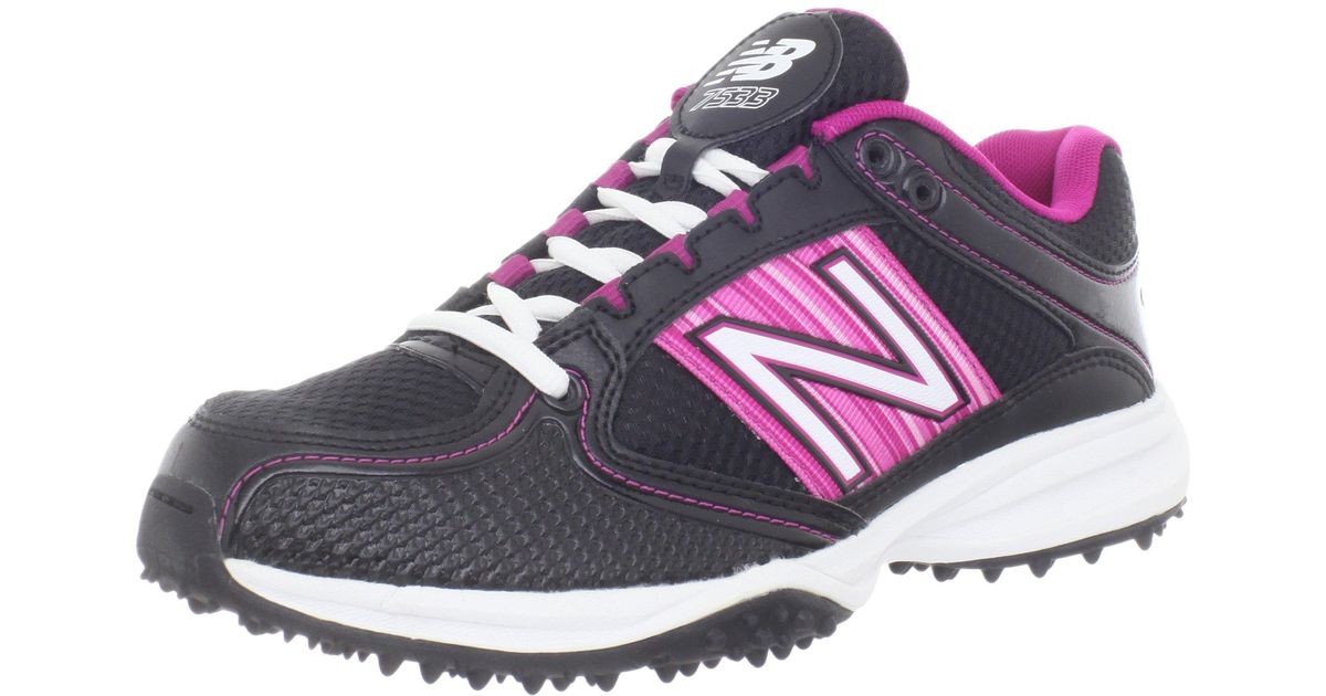 New Balance 7533 V1 Turf Softball Shoe in Black/Pink (Black) Lyst