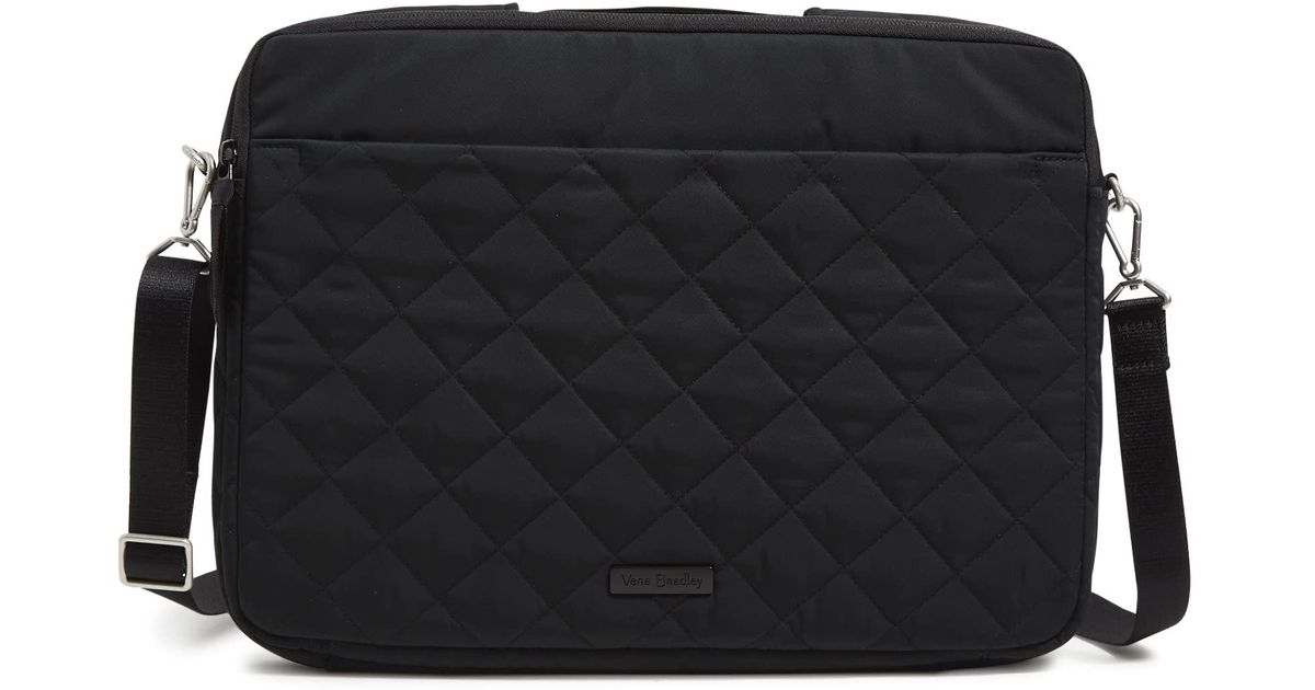 Vera Bradley Performance Twill Laptop Crossbody Workstation in Black | Lyst