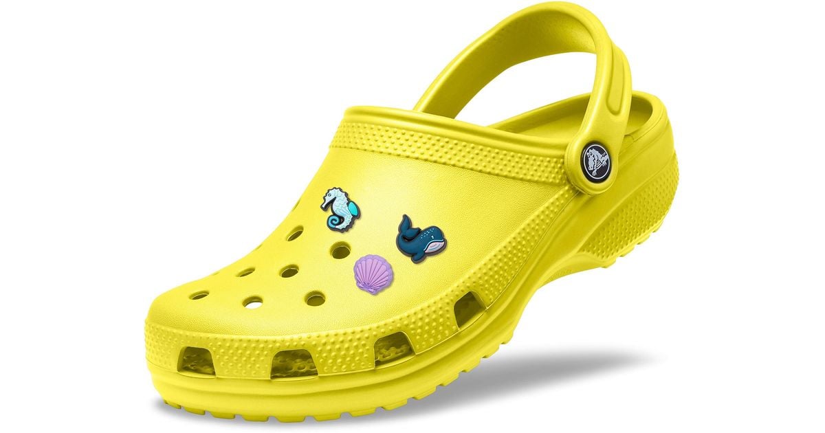 Crocs™ Adult S Classic Clog W/jibbitz Charms 3-packs in Yellow - Save 8 ...