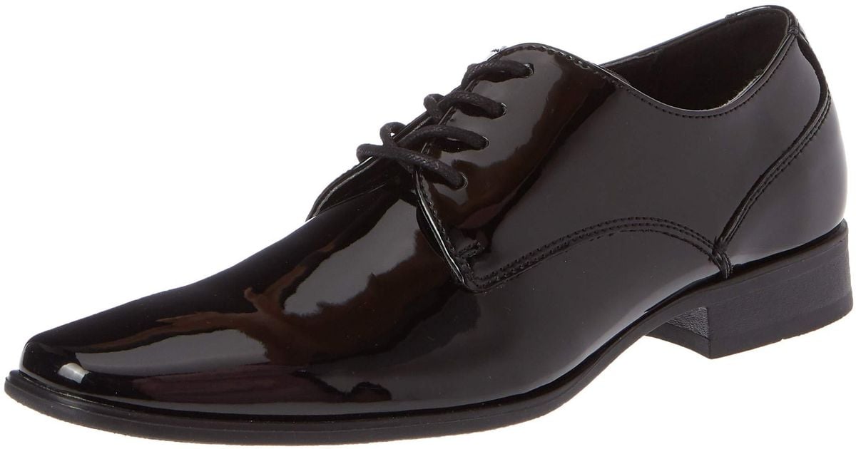 calvin klein black patent shoes