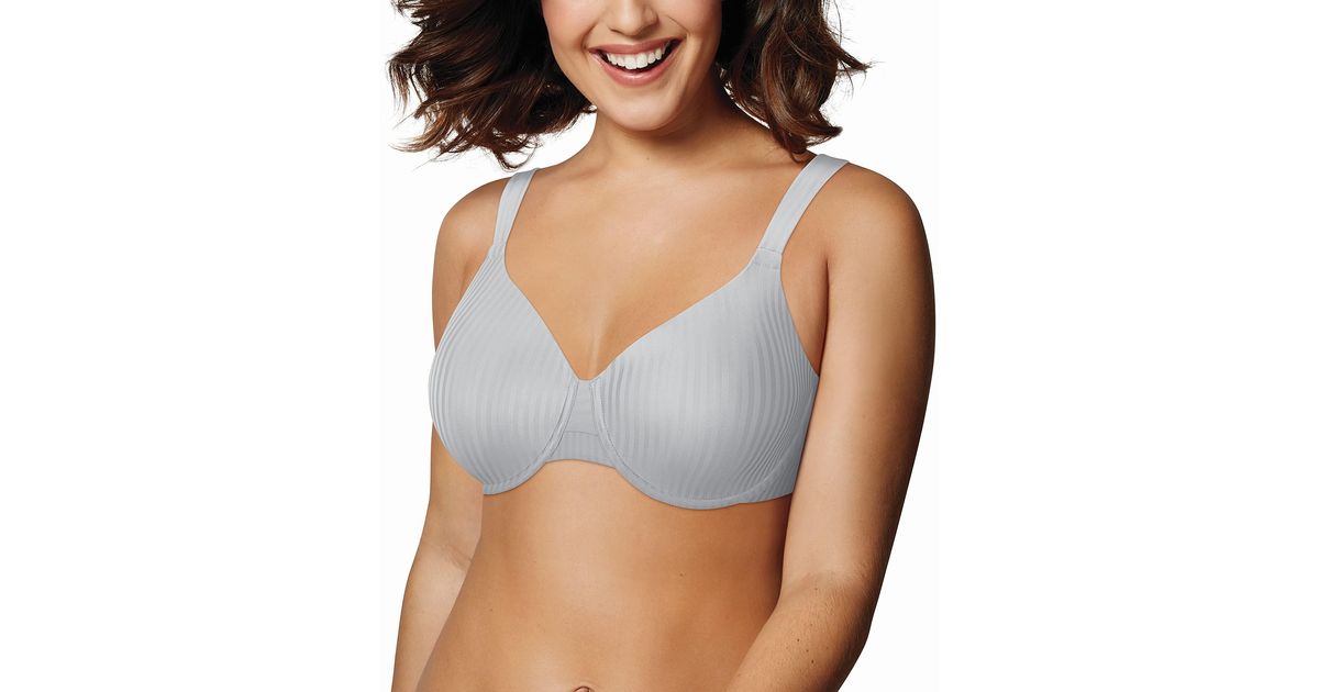Playtex Secrets All Over Smoothing Full-figure Underwire Bra Us4747 in Gray | Lyst