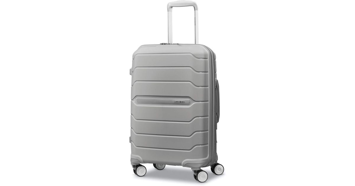 samsonite freeform hardside expandable with double spinner wheels white