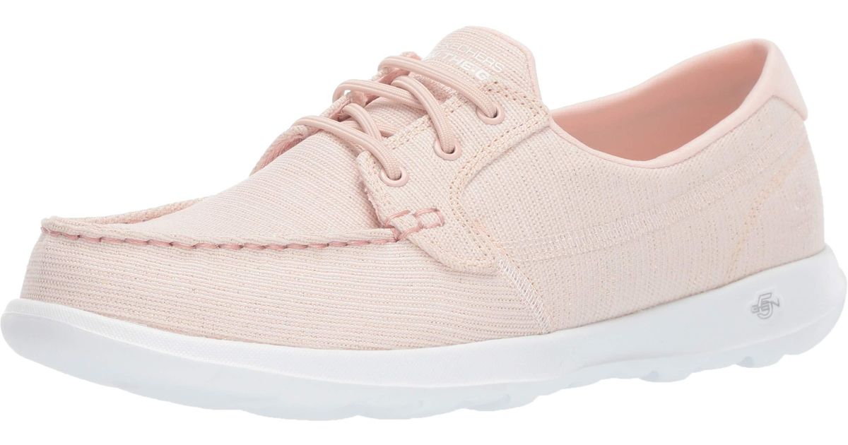 Skechers Go Walk Lite-16422 Boat Shoe in Pink | Lyst UK