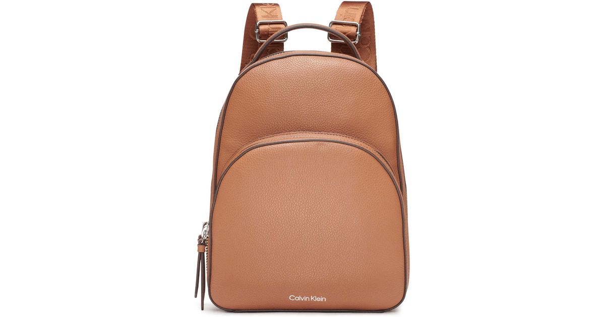 Calvin Klein Estelle Novelty-backpack in Brown Lyst UK
