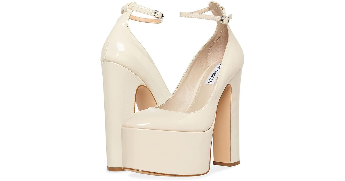 Steve Madden Skyrise Platform Pump in White Lyst