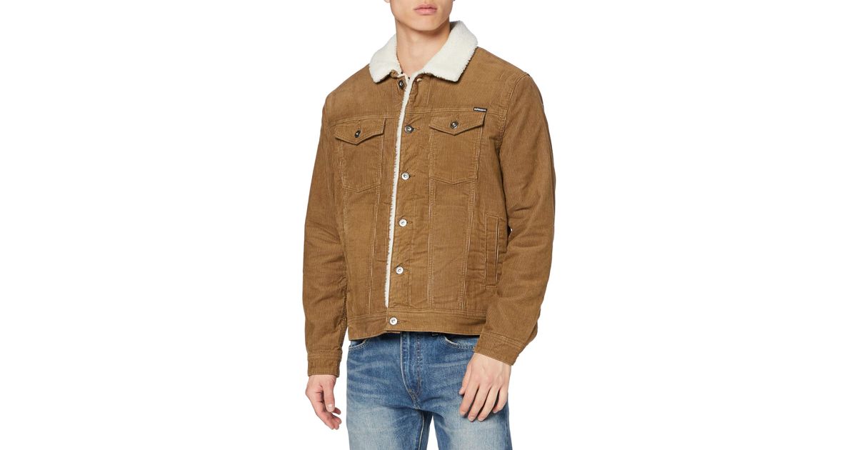 Superdry Highwayman Cord Sherpa Trucker 
