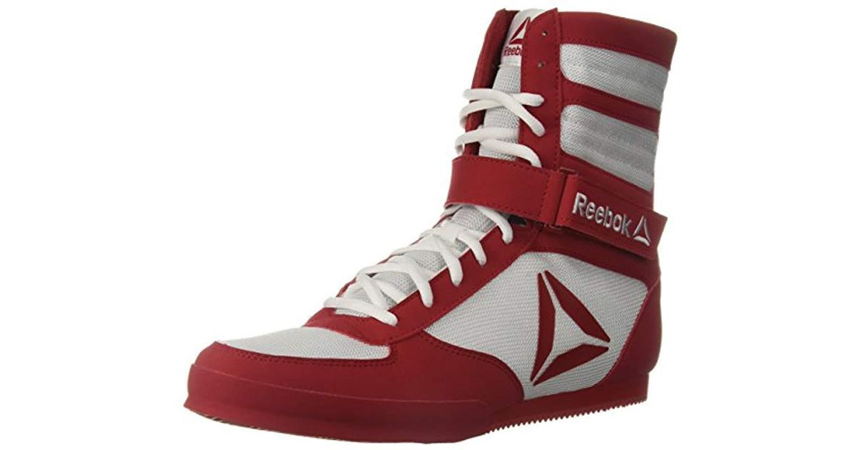reebok boxing shoes red