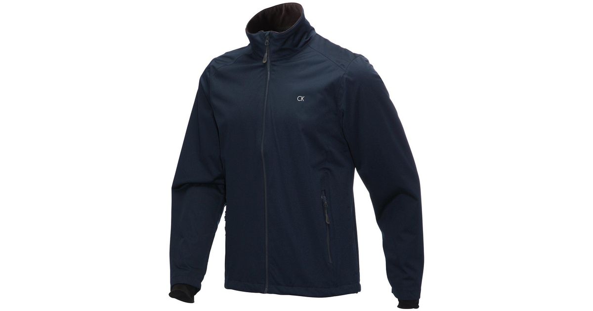 Calvin Klein Fleece Silent Swing Waterproof Golf Jacket Navy Large in Blue  for Men - Lyst