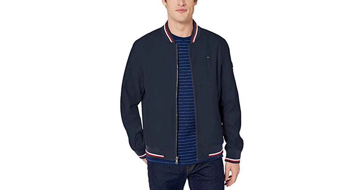 tommy hilfiger varsity bomber jacket