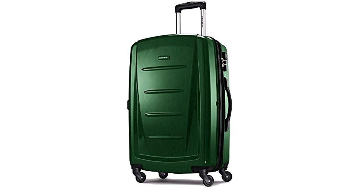 samsonite green luggage