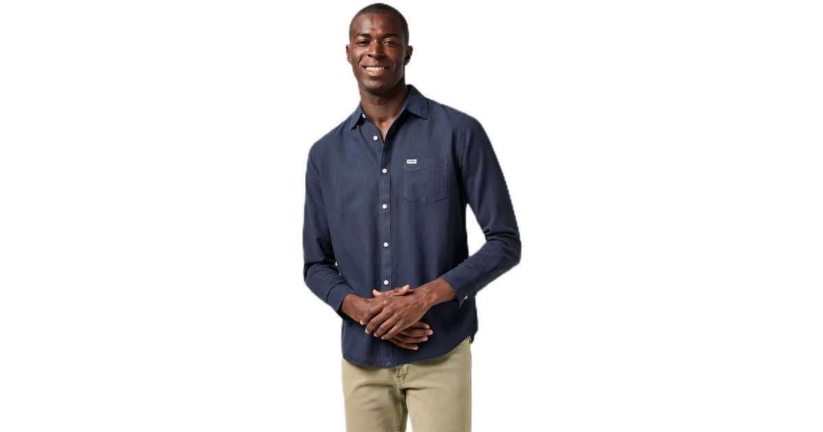 Wrangler 1 PKT SHIRT - Camicia - wrangler blue/blu