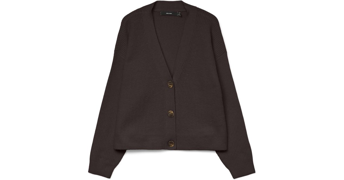 VERO MODA Vmlya Ls V-hals Cardigan Btq, silver mink, M