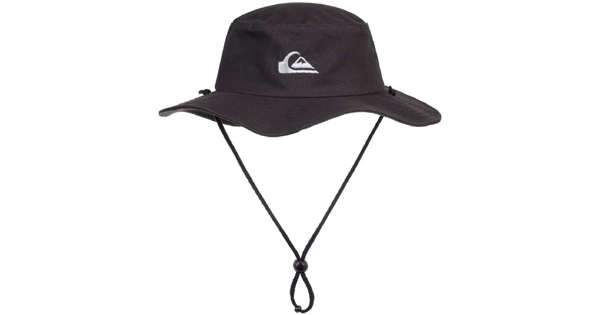 quiksilver men's bushmaster floppy sun beach hat