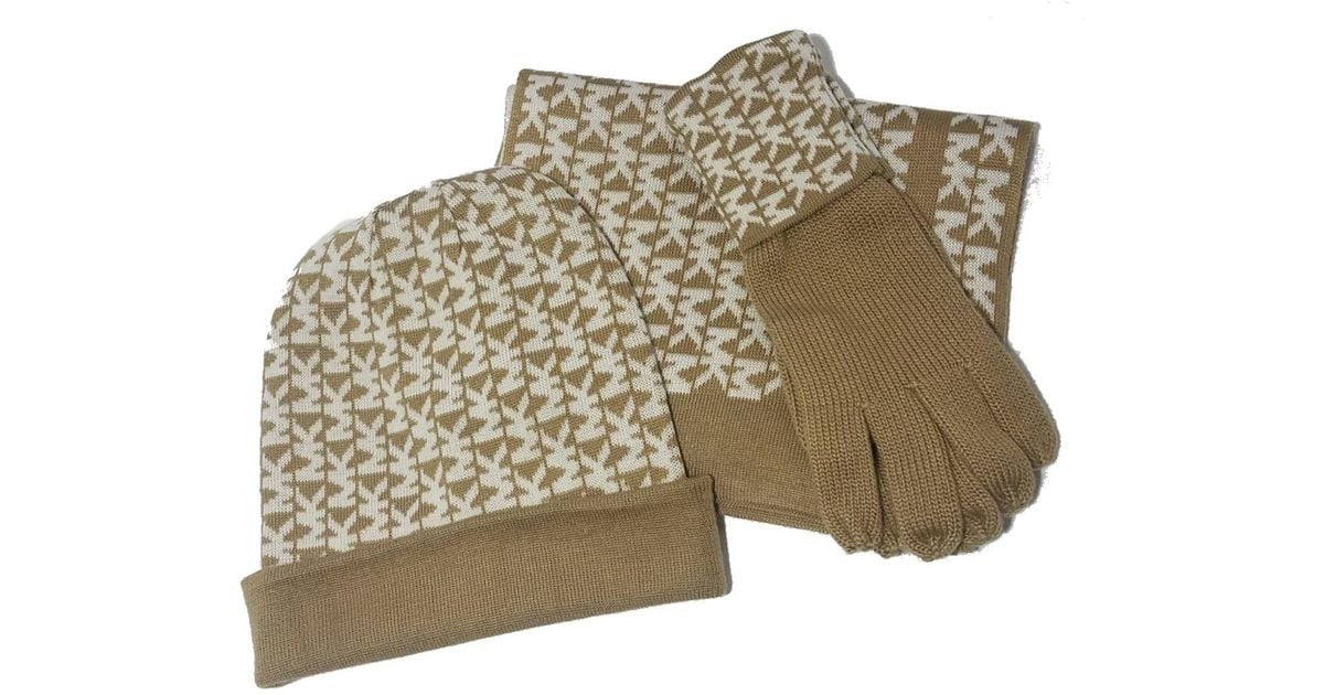 Michael kors gloves and scarf hotsell