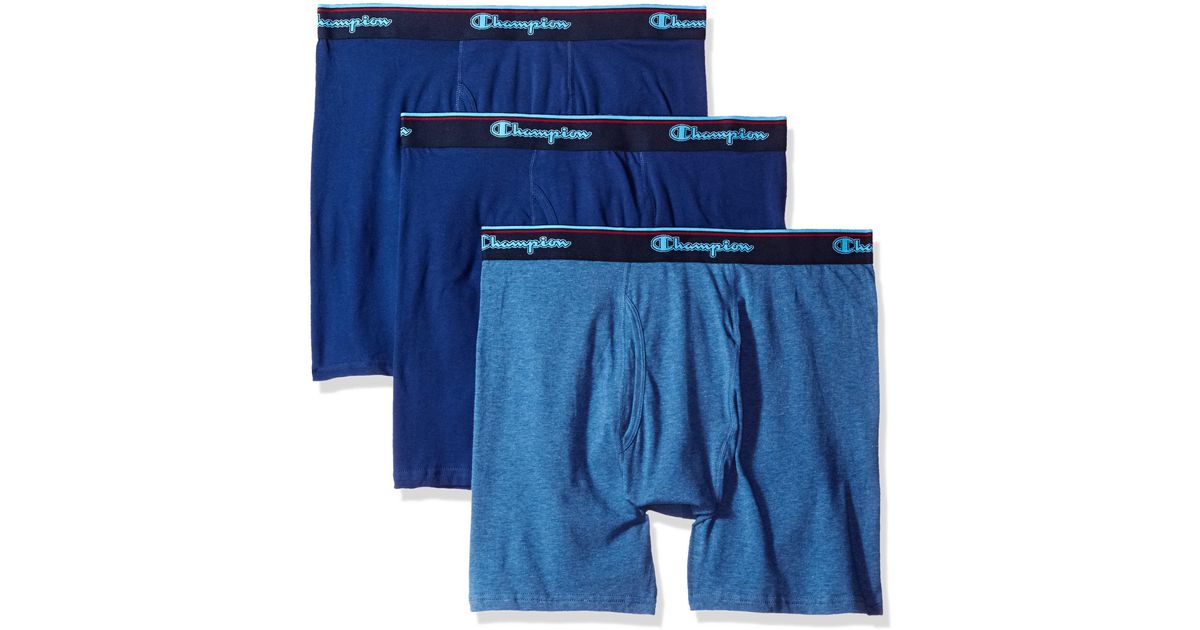 Champion 3-pack Smart Temp Boxer Brief in Blue for Men | Lyst