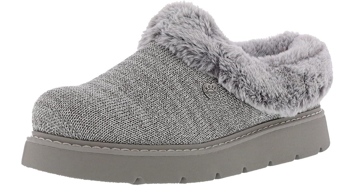 Skechers Bobs Keepsakes Lite- Bejeweled One Slippers in Grey Lyst UK