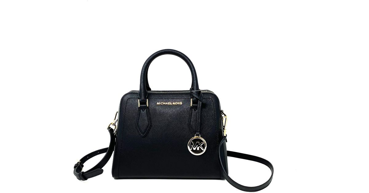 Michael Kors Ayden Medium Dome Satchel With Sling in Schwarz | Lyst DE