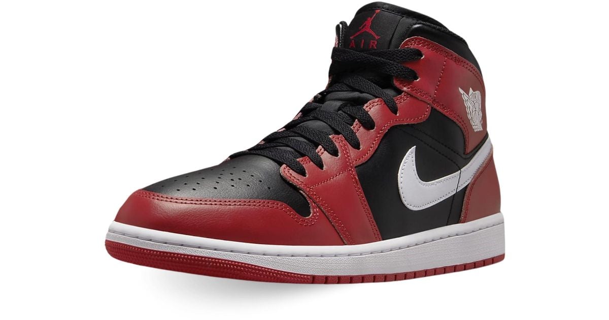 Nike Air Jordan Mid Shoes in Red for Men Lyst UK