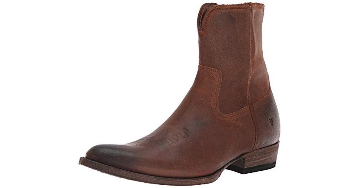 Frye austin inside zip cheap cognac