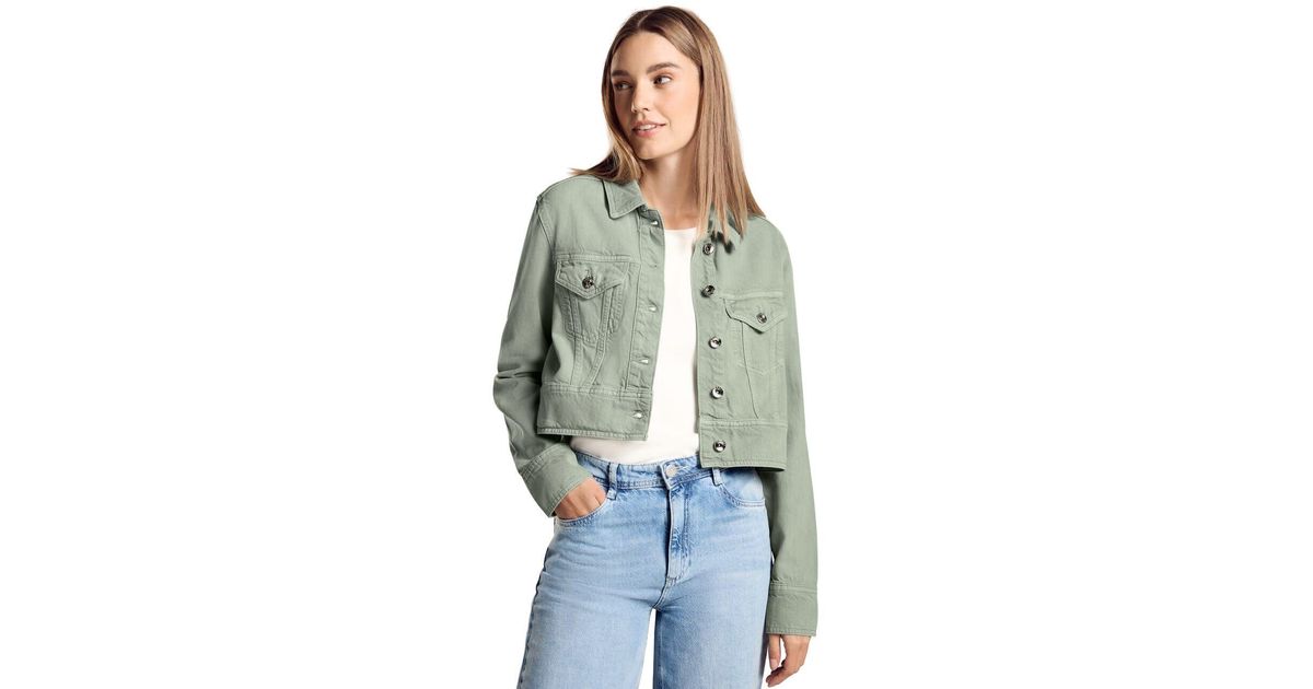 Street One Jeansjacke Kurz Grau STREET ONE STUDIO Jeansjacke, Ohne