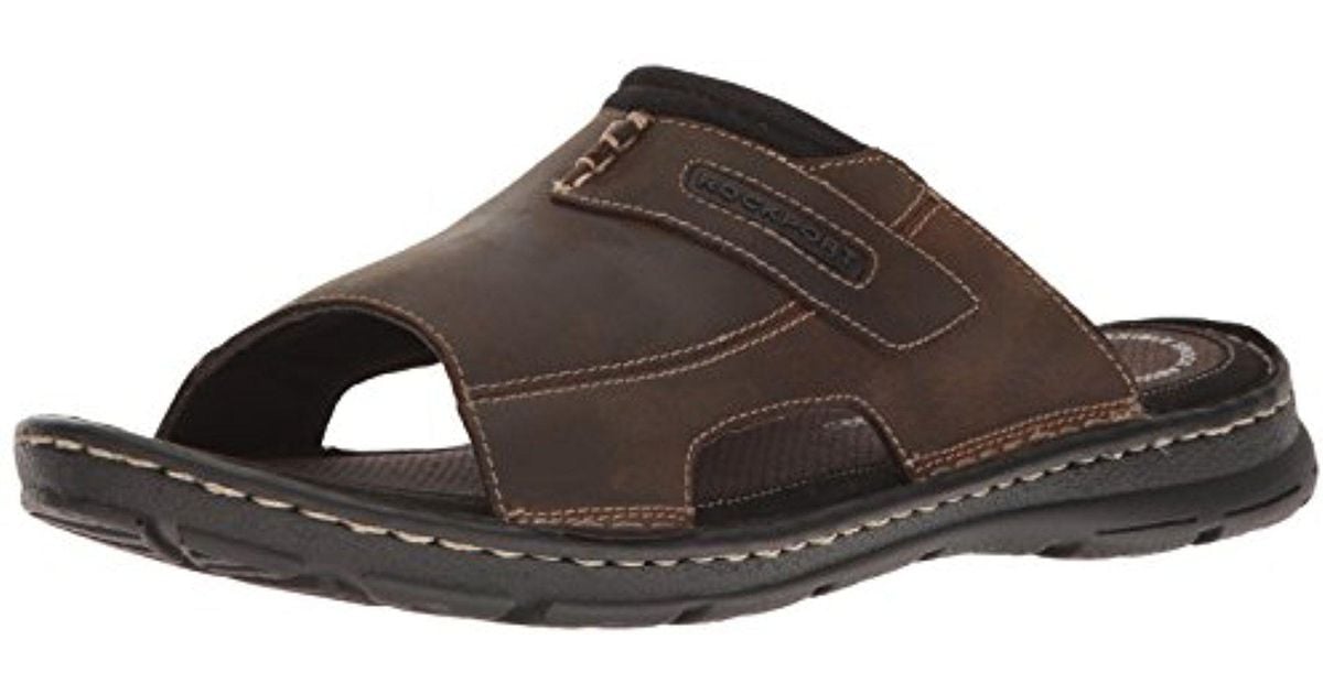 rockport men's darwyn xband slide sandal