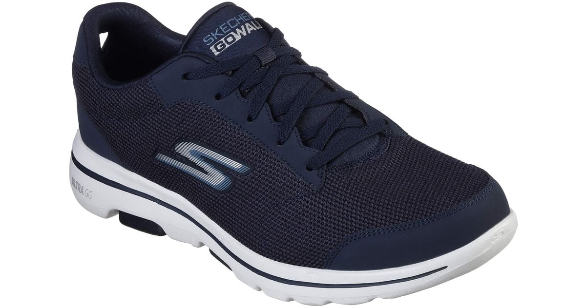Skechers Synthetic Gowalk 5 Demitasse-textured Knit Lace Up Performance ...
