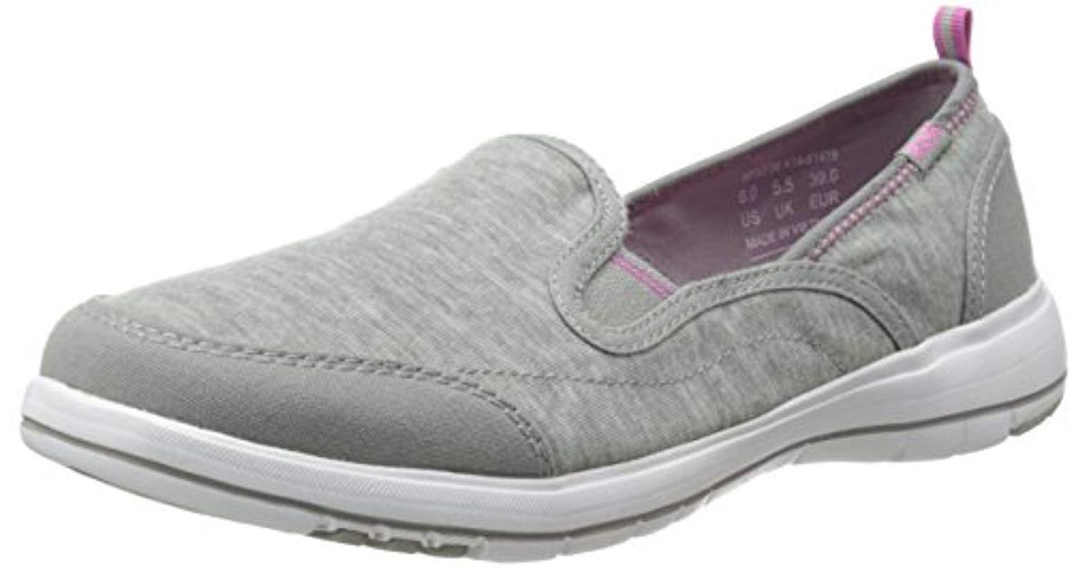 keds gray slip ons