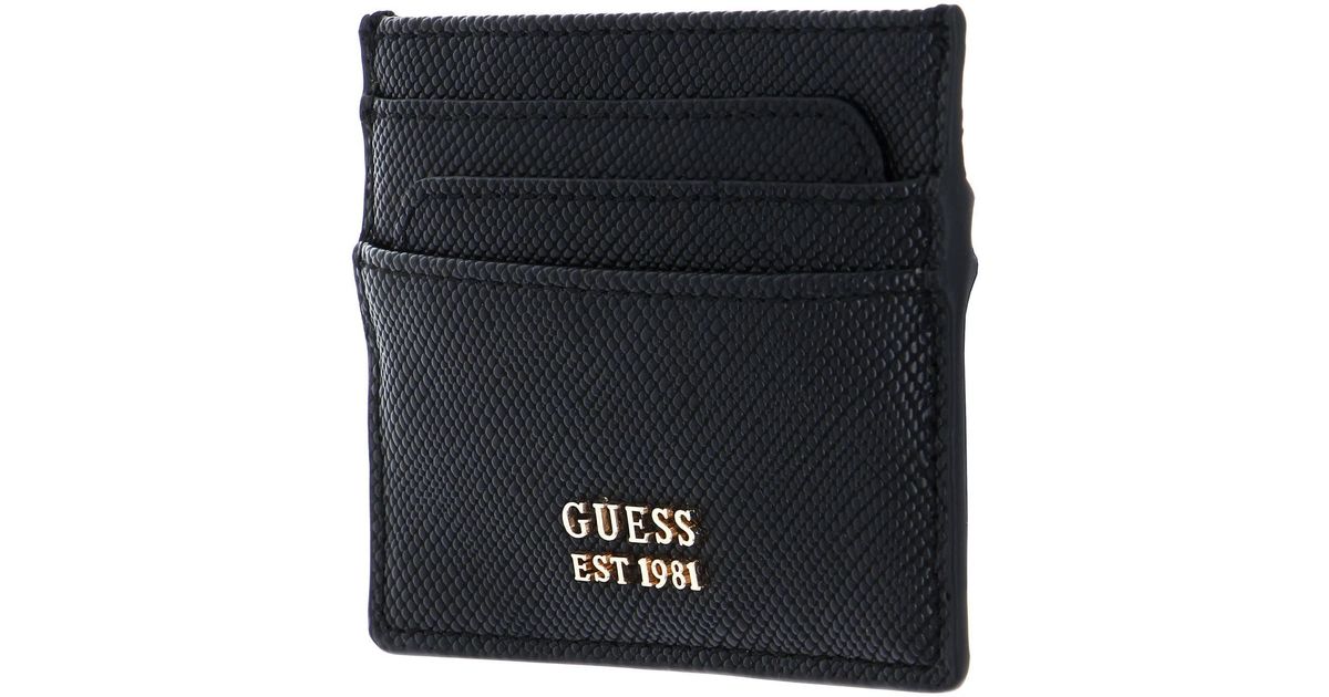 Guess Black Laurel Slg Card Holder Wallet
